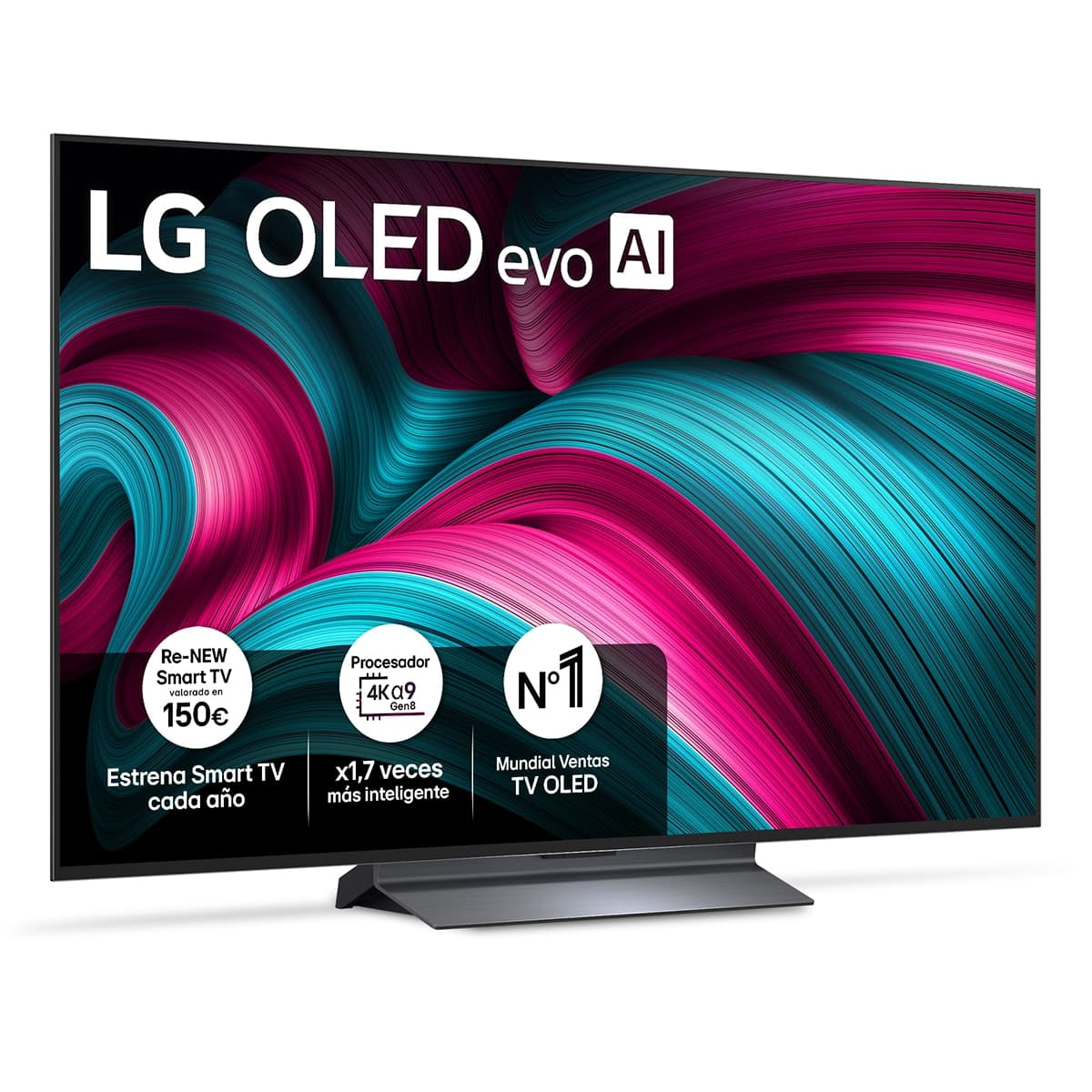 LG - TV OLED evo AI C5 139cm (55") LG OLED55C56LB, Smart TV 4K.