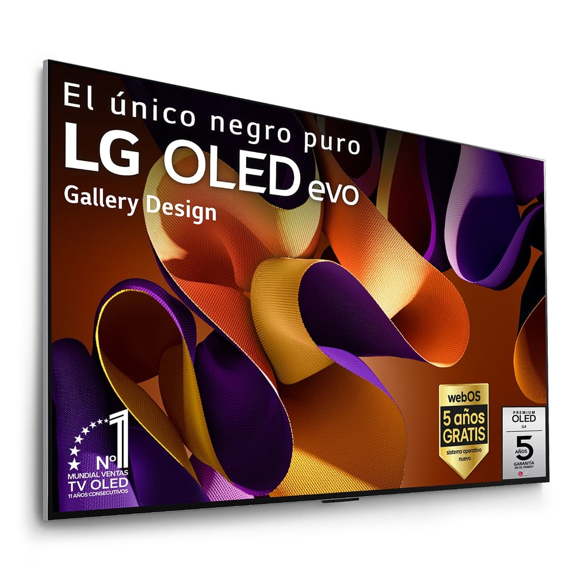 LG - TV OLED evo* 210cm (83") LG OLED83G45LW 4K con Smart TV WebOS24 para instalar en pared con soporte incluido.