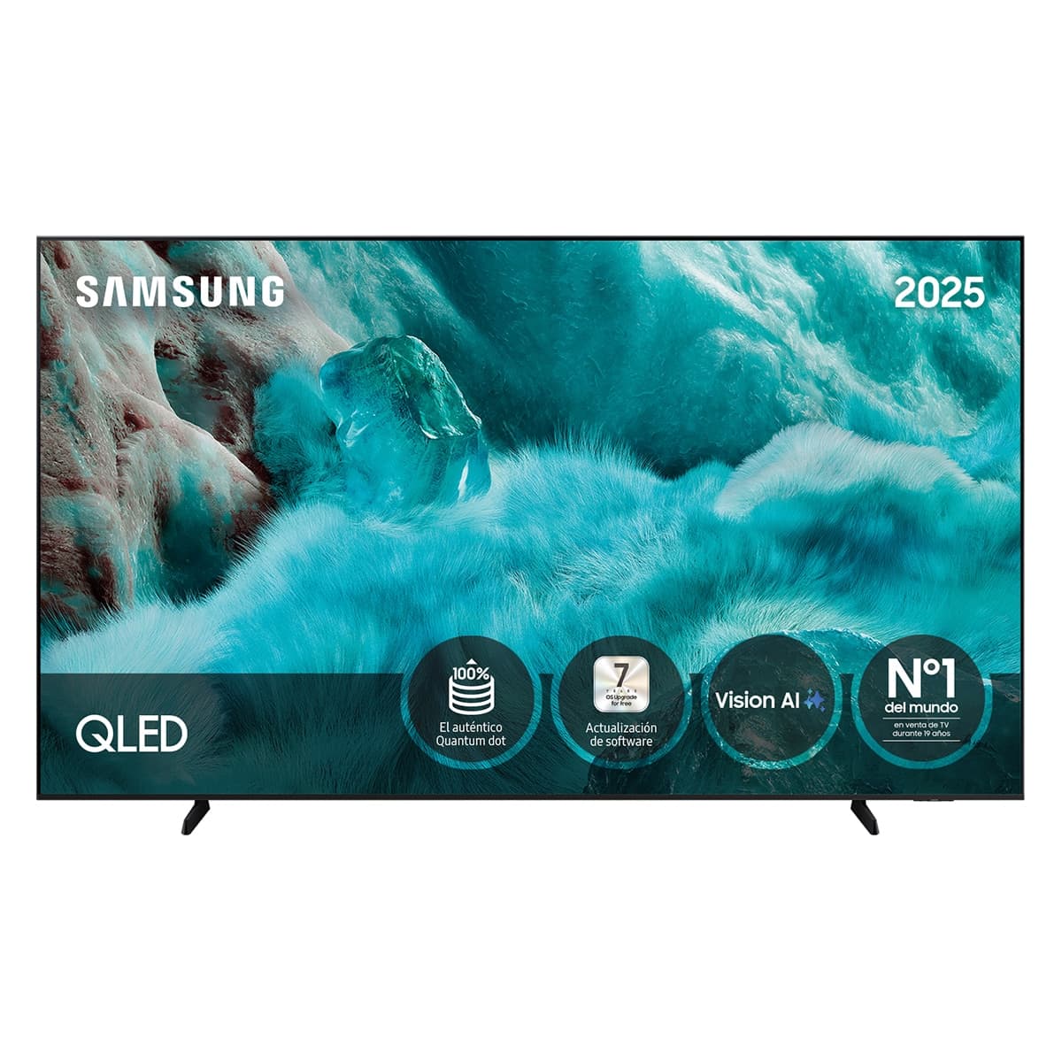 Samsung - TV QLED 248,9cm (98") Samsung TQ98Q7F, UHD 4K, Upscaling, Smart TV con Inteligencia Artificial.