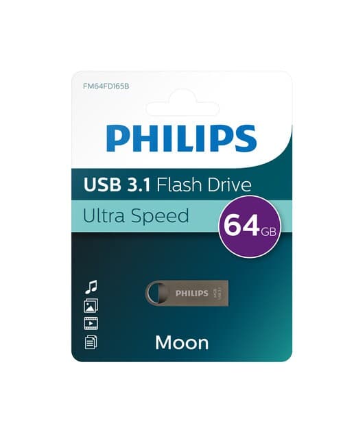 Philips - Pendrive Philips Moon Edition 64 GB USB 3.1.