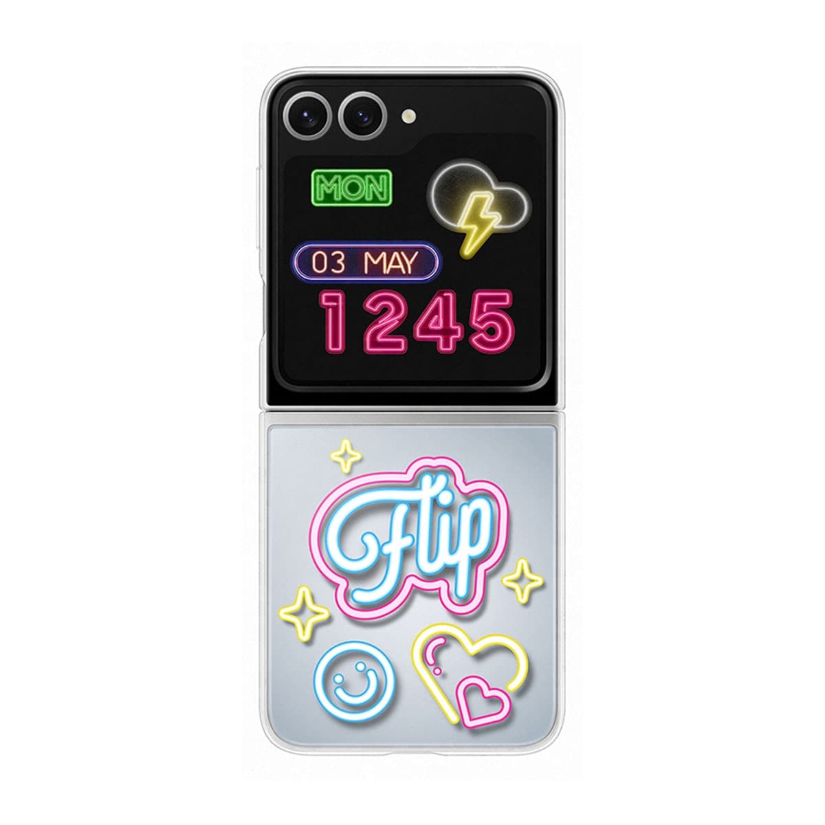 Samsung - Funda Samsung Flipsuit transparente para Galaxy Z Flip6 - Z Flip7 FE.