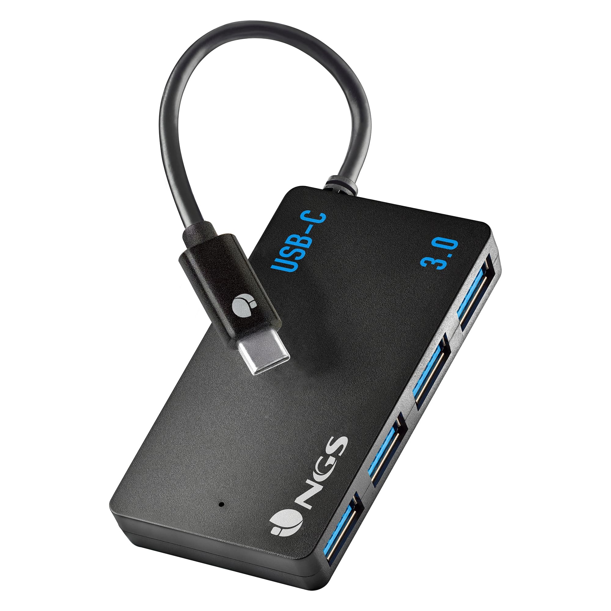 NGS - Hub USB-C NGS Wonder iHub 4, Contiene 4 Puertos, Archivos de Alta Velocidad.