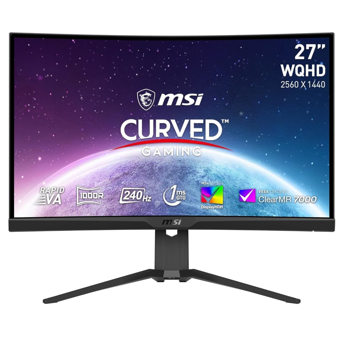 MSI - Monitor PC Gaming curvo 68,5cm (27") MSI MPG 275CQRXF, 240 Hz, WQHD.