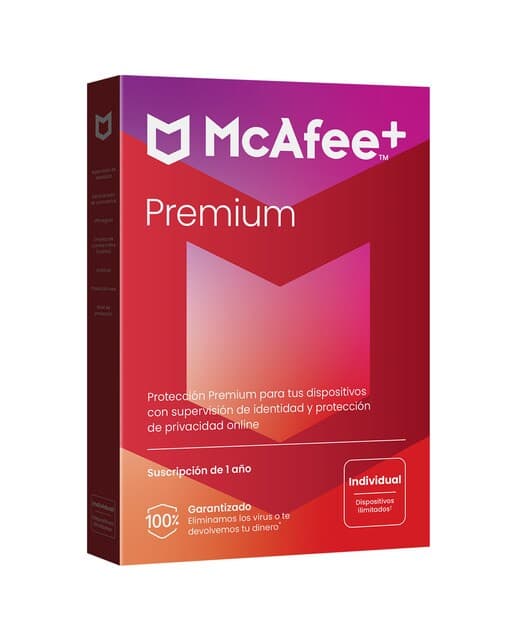 McAfee - McAfee+ Premium Individual, dispositivos ilimitados (Windows-Mac-Android-iOS), Suscripción de 1 año.