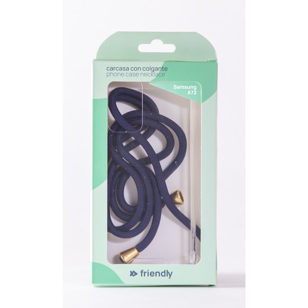 Friendly License - Carcasa colgador Friendly License Marino para Samsung A72 FR.