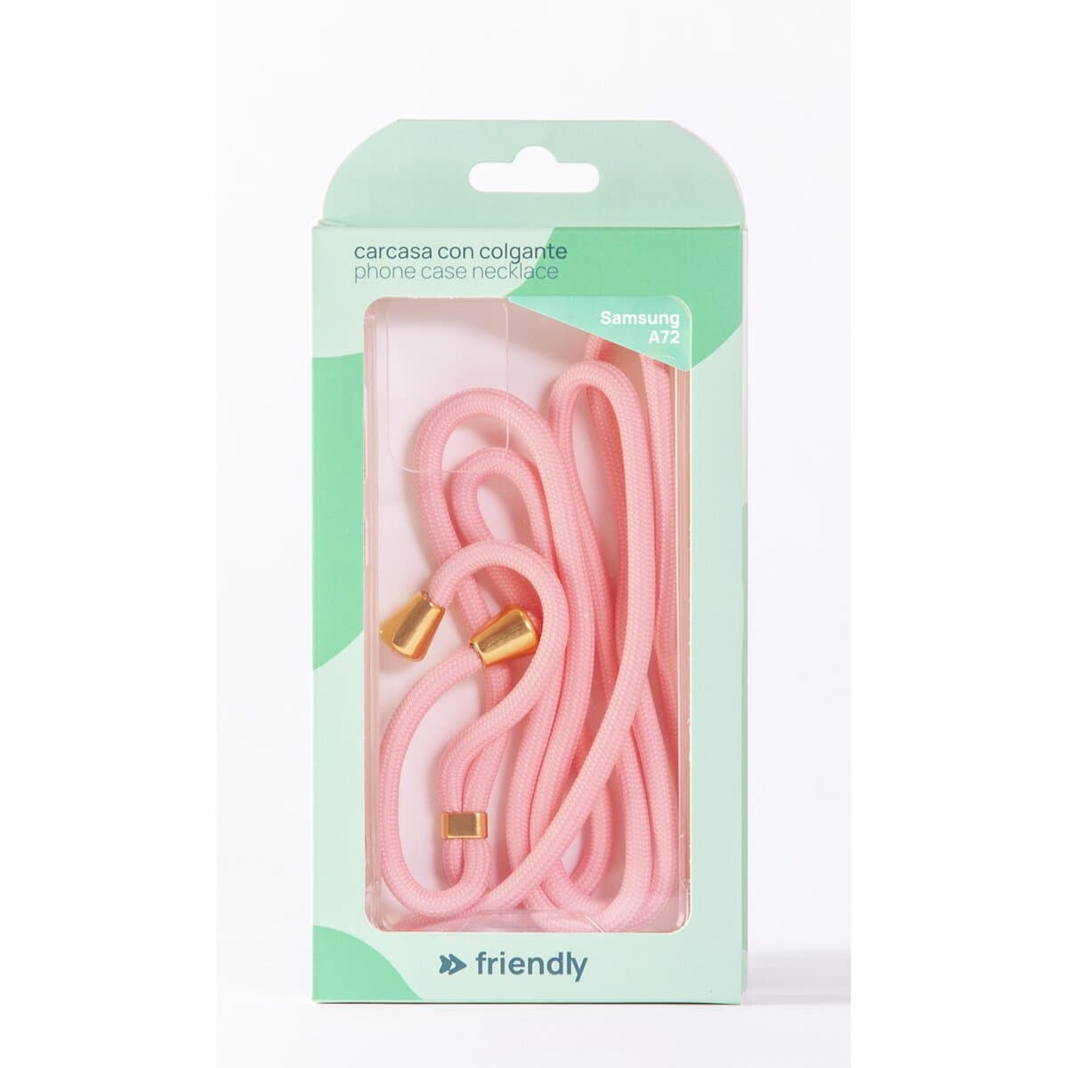Friendly License - Carcasa colgador Friendly License Coral para Samsung A72 FR.