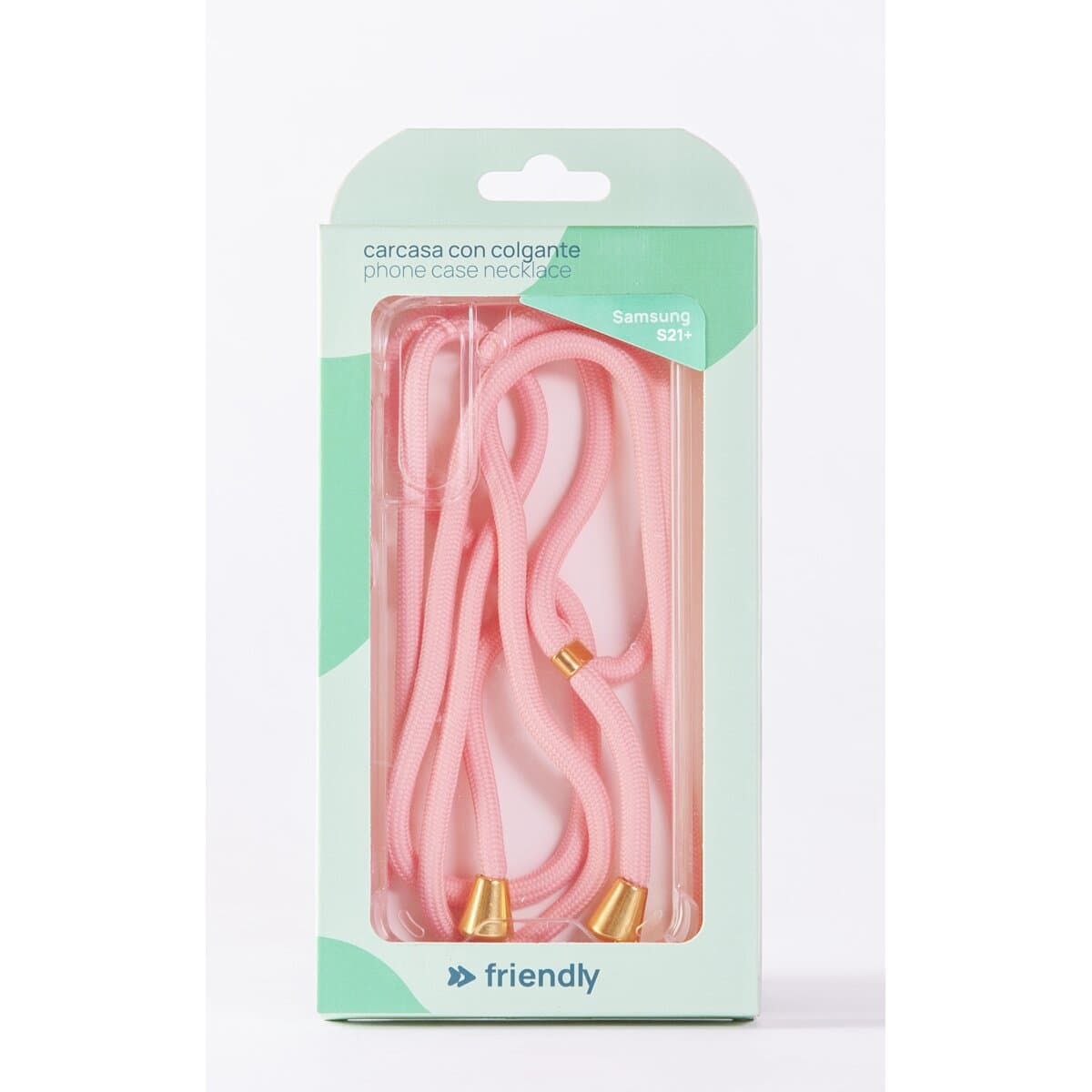 Friendly License - Carcasa colgador Friendly License Coral para Samsung S21+ FR.