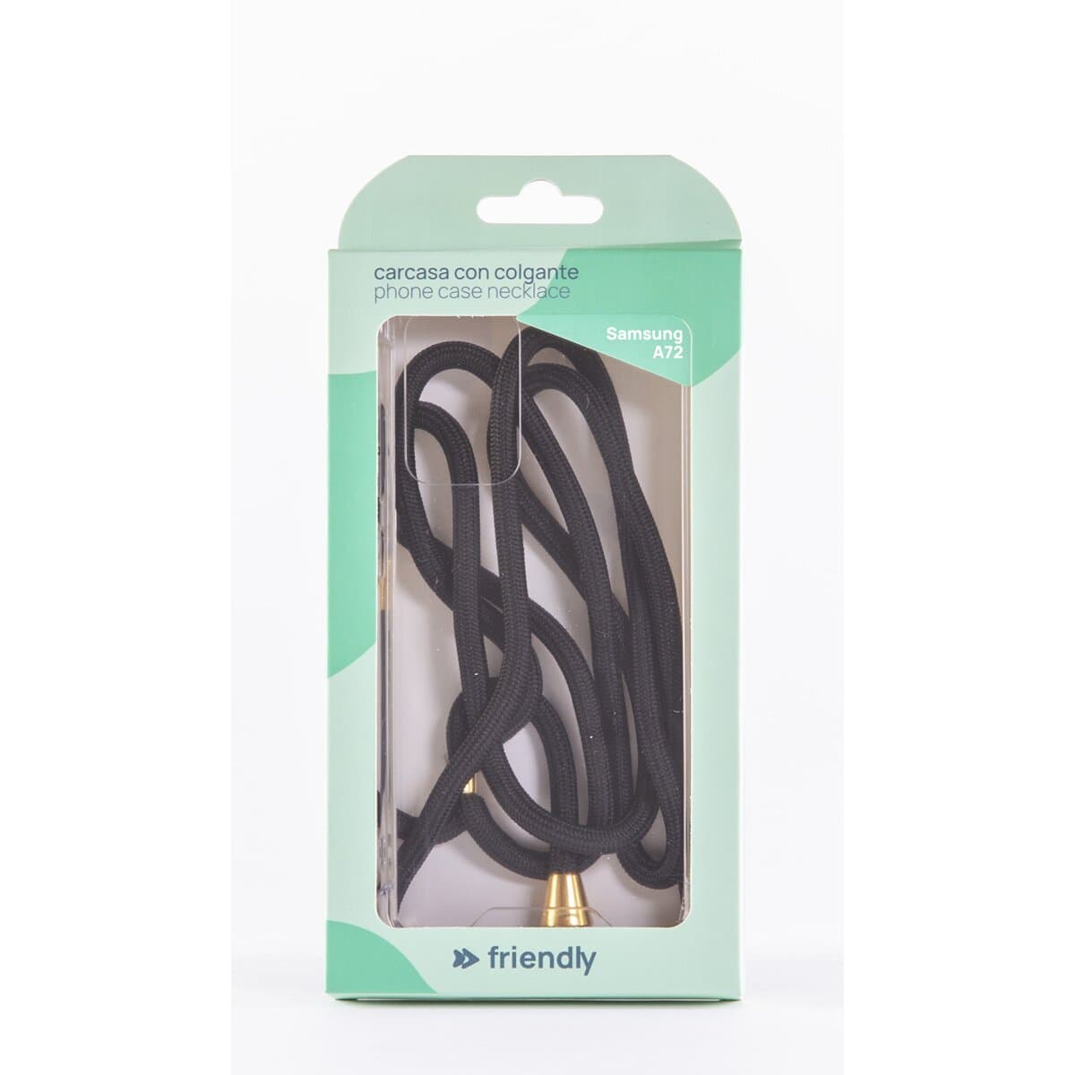 Friendly License - Carcasa colgador Friendly License Black para Samsung A72 FR.