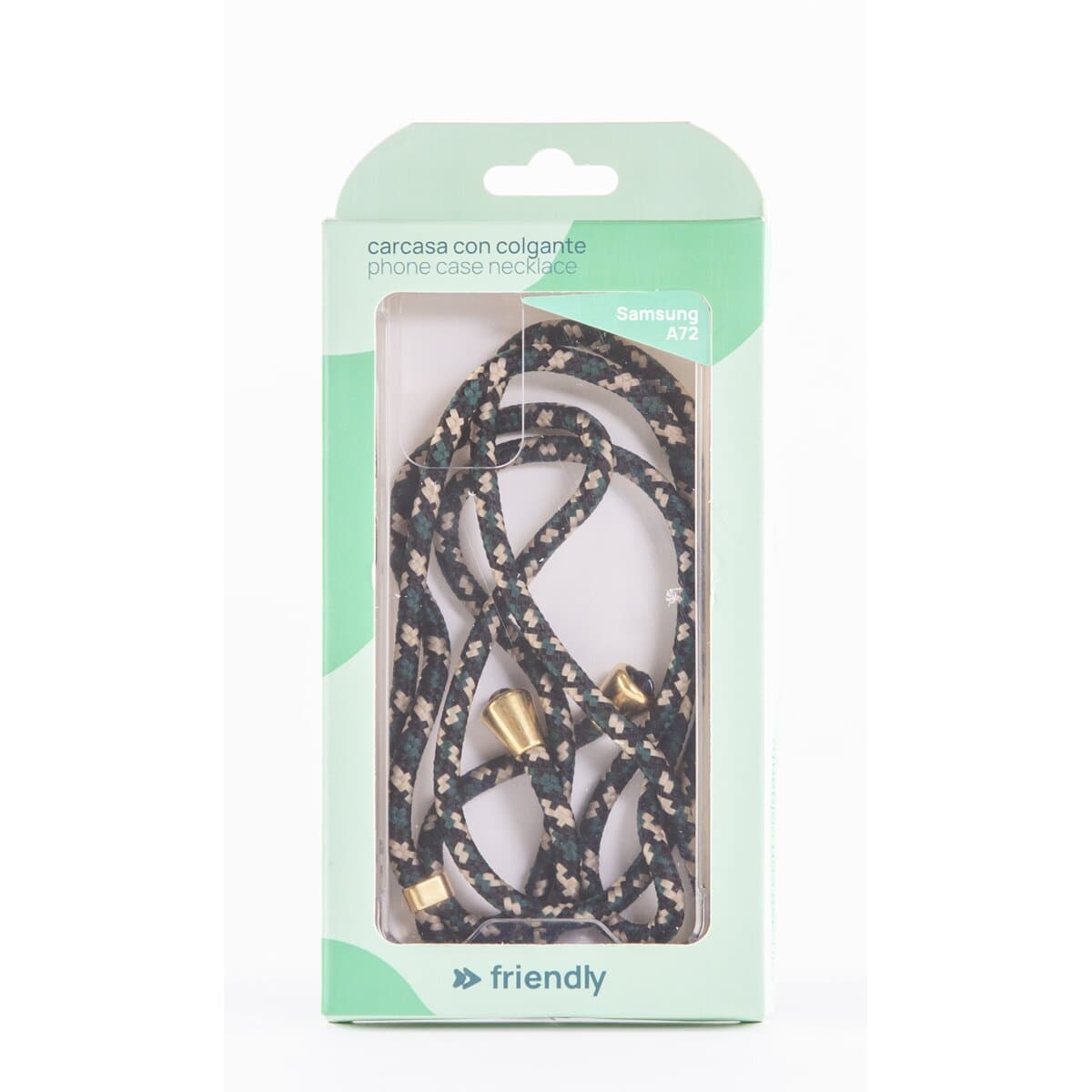 Friendly License - Carcasa colgador Friendly License Camuflaje para Samsung A72 FR.