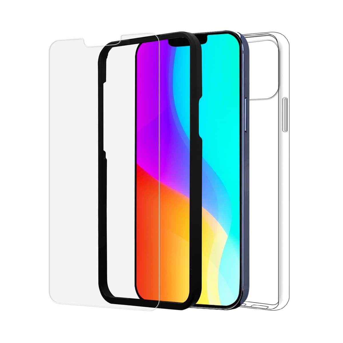 Inves - Pack protector de pantalla + funda Inves para Iphone 13 Pro Max.