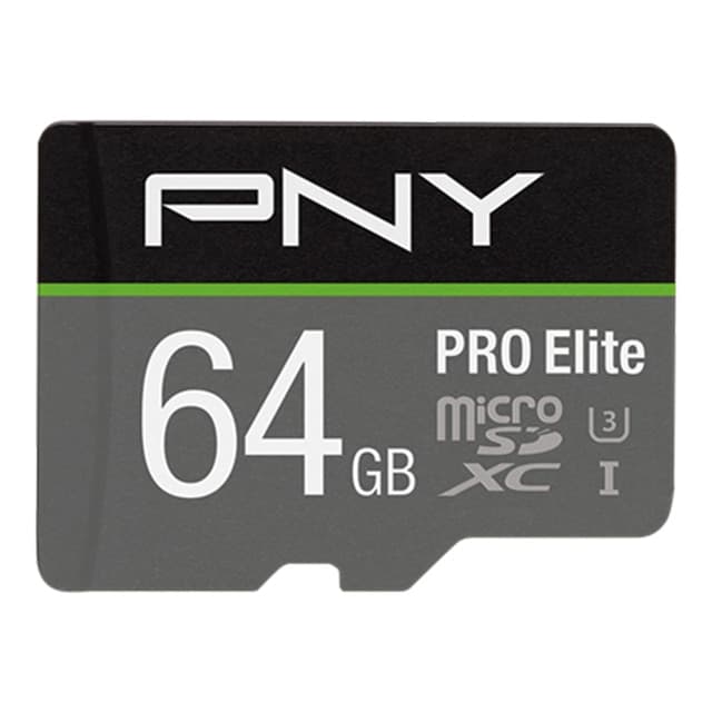 PNY - Tarjeta de memoria MicroSD PNY PRO Elite 64GB.